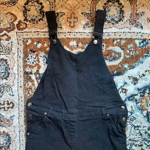 Black Jean Jumpsuit